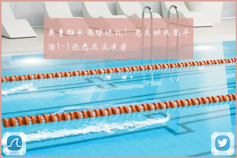 奥鲁维米漏球送礼!惠灵顿凤凰半场1-1西悉尼流浪者